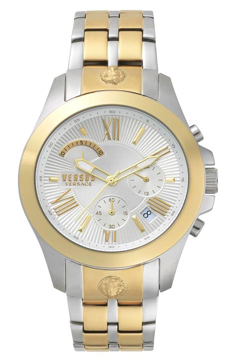 versus versace watch white and gold|versus Versace watches for men.